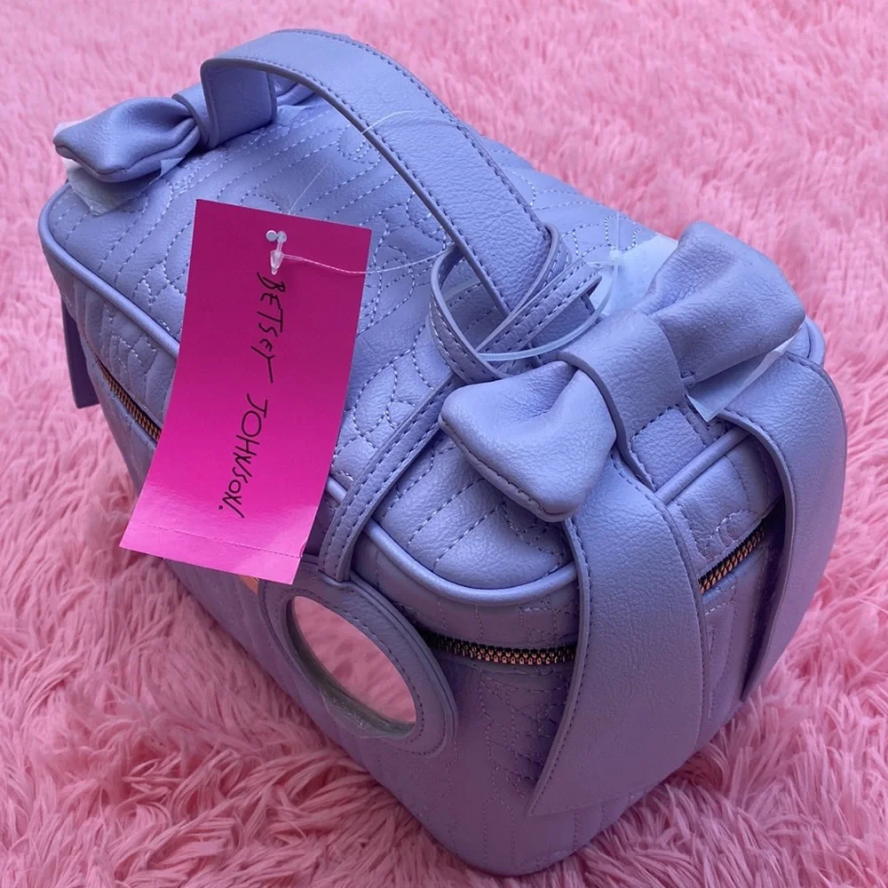 💜 Betsey Johnson Lavender Vanity Train Case